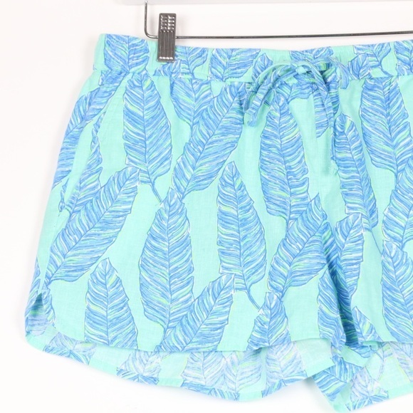 Vineyard Vines Linen Palm Leaf Shorts - Picture 2 of 7